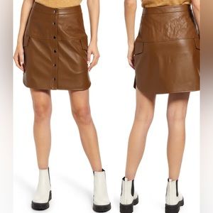 Loving High Waist | Faux Leather Skirt | VERO MODA | Size :  XS